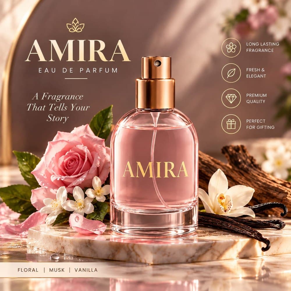 Amira Rose, Musk & Vanilla Eau de Parfum
