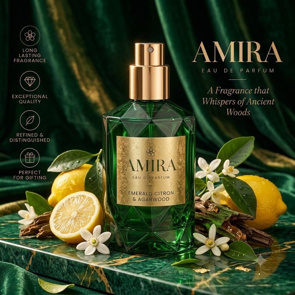 Amira Emerald Citron & Agarwood Eau de Parfum